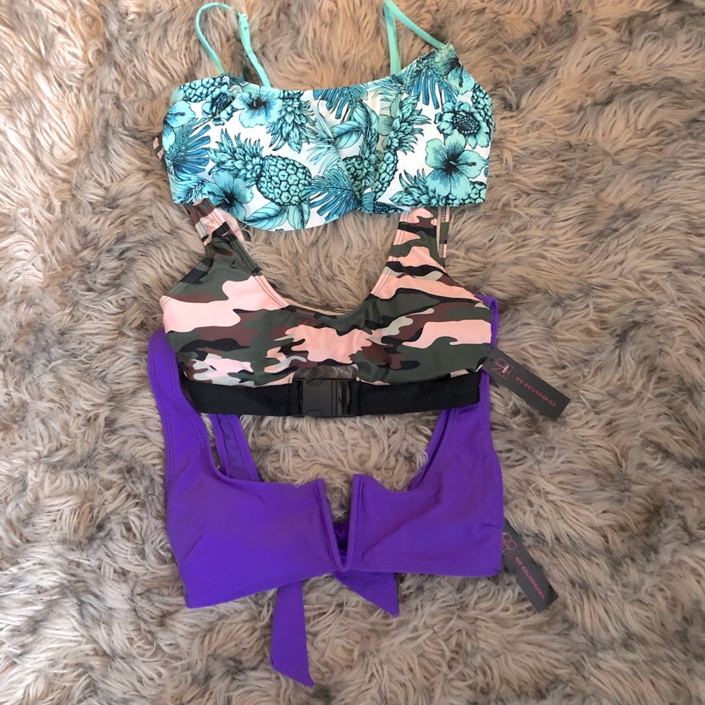 Three swim tops